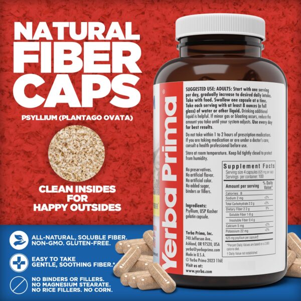 Version 1.0.0 Suplemento Yerba Prima psyllium fibra soluble natural