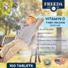 Empaque FREEDA vitamina C 1000mg tabletas liberación lenta
