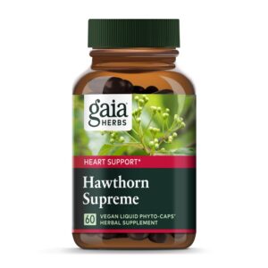 Suplemento Gaia Herbs Hawthorn Supreme apoyo cardíaco vegano