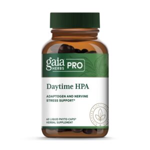 Suplemento Gaia Herbs PRO adaptógeno con rhodiola y aceite de oliva