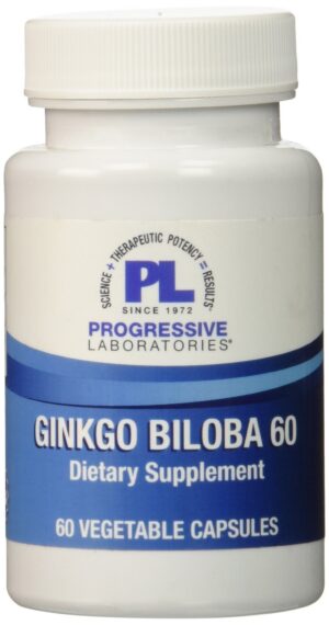 Version 1.0.0 Frasco suplemento Ginkgo Biloba 60 cápsulas Progressive Labs
