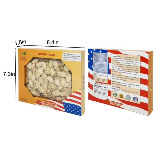 Suplemento de ginseng americano en caja grande 8oz