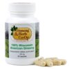 Suplemento de ginseng auténtico 500mg Wisconsin
