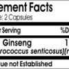 Cápsulas de ginseng siberiano puro para energía y rendimiento