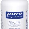 Suplemento glicina Pure Encapsulations 180 cápsulas veganas