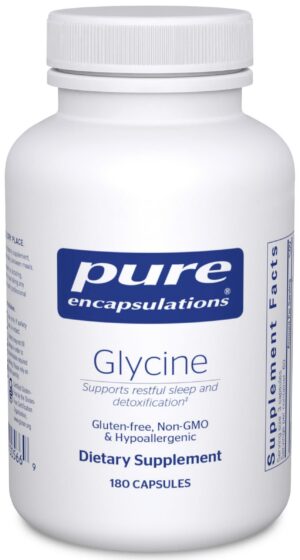 Version 1.0.0 Suplemento glicina Pure Encapsulations 180 cápsulas veganas