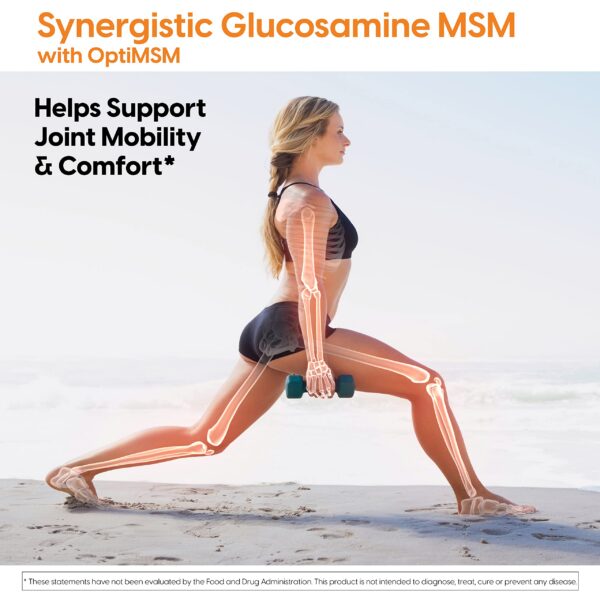 Suplemento glucosamina msm sin gluten sin soya Doctors Best 180 cápsulas