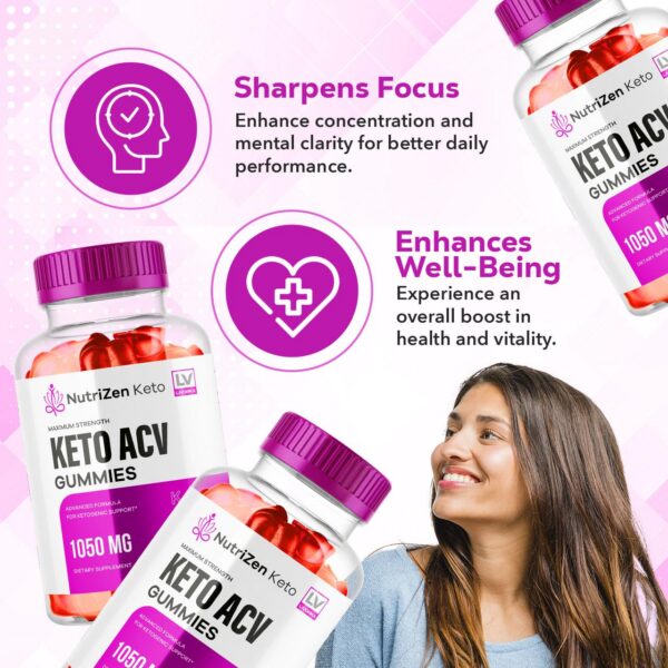 Suplemento gomas Nutrizen Keto ACV 1050 MG 60 unidades