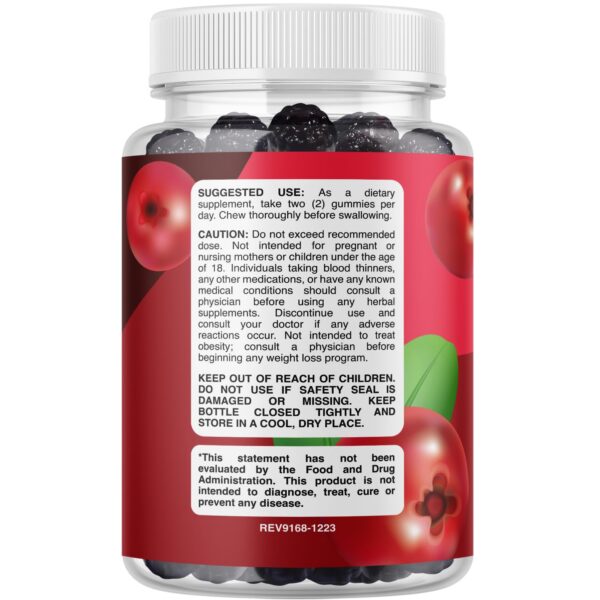 Version 1.0.0 Suplemento gomitas arándano potent para tracto urinario