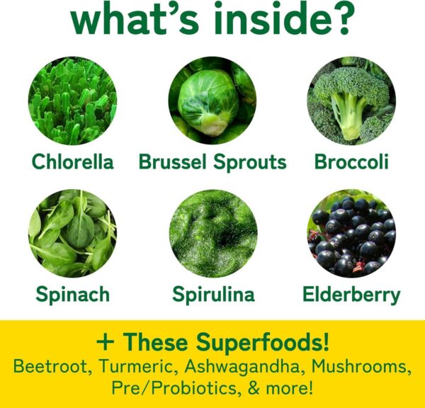 Suplemento de gomitas super greens para hombres y mujeres