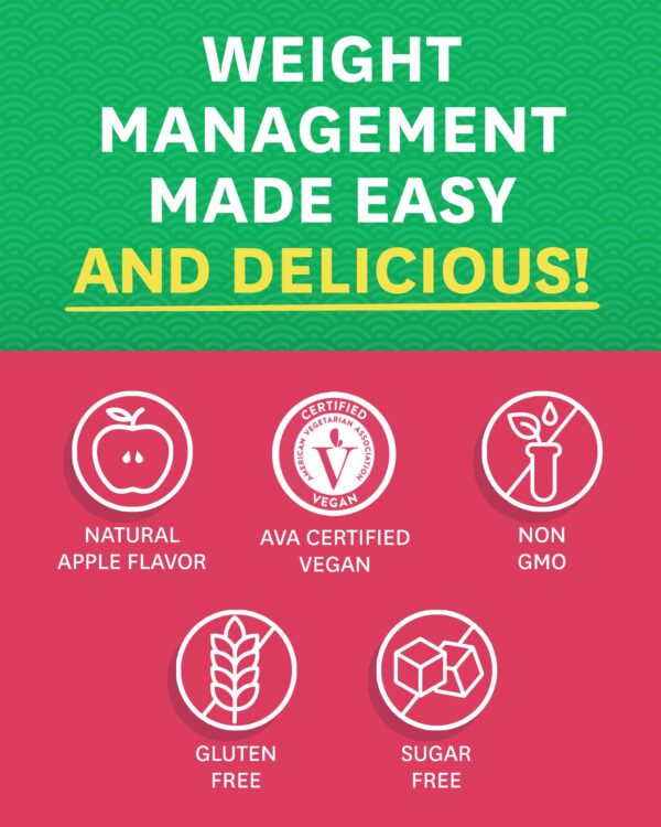 Suplemento natural gomitas con té verde y vinagre de sidra Zenwise