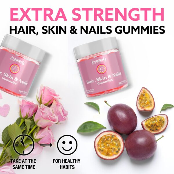 Suplemento en gomitas para uñas y piel fuertes y sanas