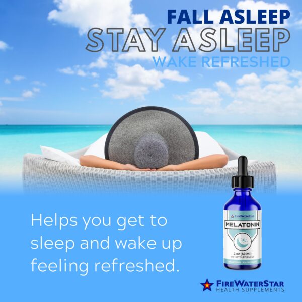 Suplemento gotas de melatonina pura FWS 2 onzas