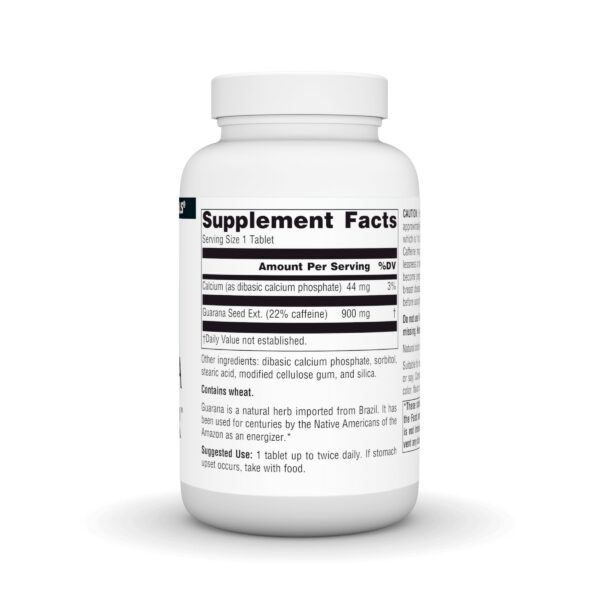 Version 1.0.0 Suplemento de guaraná con cafeína para energía natural
