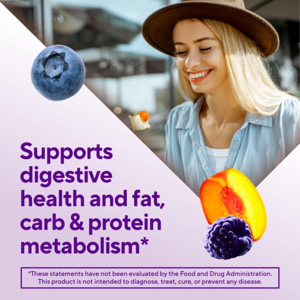 Suplemento gummies Vitafusion para regularidad digestiva y energía