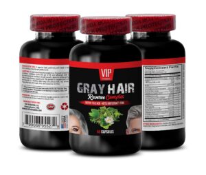 Pastillas anti-canas con complejo catalasa para cabello joven