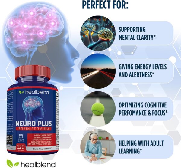 suplemento healblend neuro plus enfoque mental y ánimo