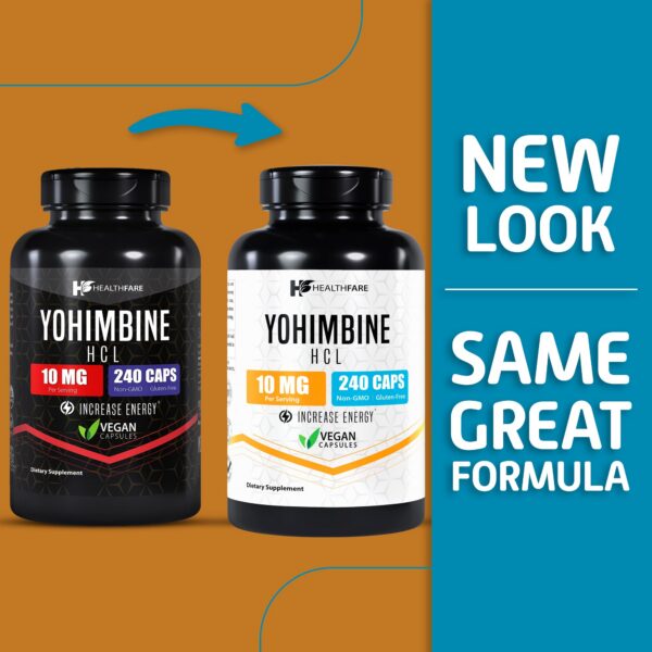 Version 1.0.0 Suplemento Healthfare Yohimbine libre de aditivos y GMO