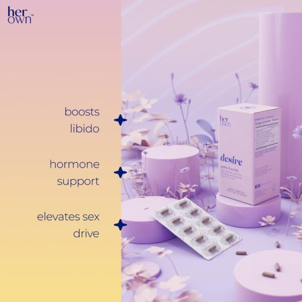 Suplemento Her Own Passion para deseo sexual y equilibrio hormonal