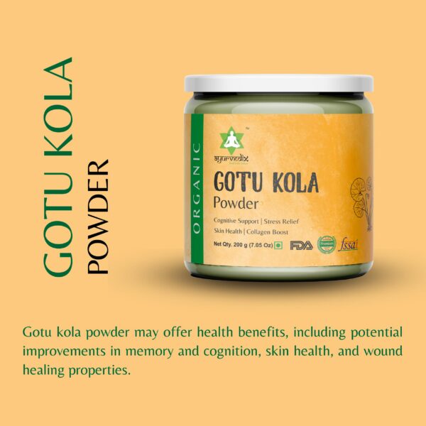 Suplemento herbal Ayurvedix Gotu Kola sin gluten