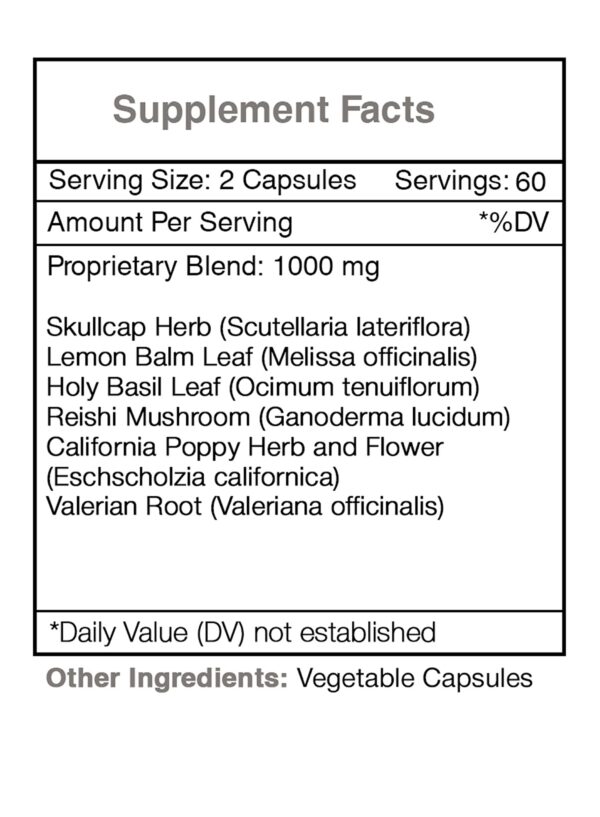 Version 1.0.0 Suplemento herbal calmante Secrets of the Tribe