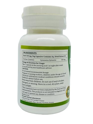 Suplemento herbal en cápsulas Gymnema Sylvestre por Morsan