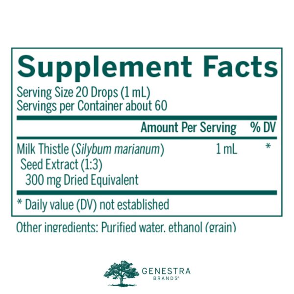 suplemento herbal cardo mariano genestra 2 fl oz