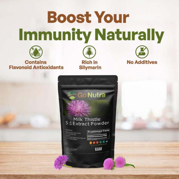 Suplemento herbal extracto de cardo mariano Go Nutra