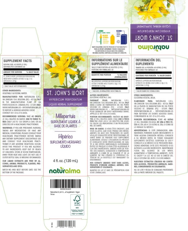 Version 1.0.0 suplemento herbal gotas extracto concentrado hierba san juan