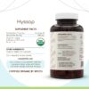 Suplemento herbal certificado de hisopo orgánico