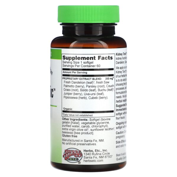 Version 1.0.0 Suplemento herbal Kidney Tonic con ingredientes naturales