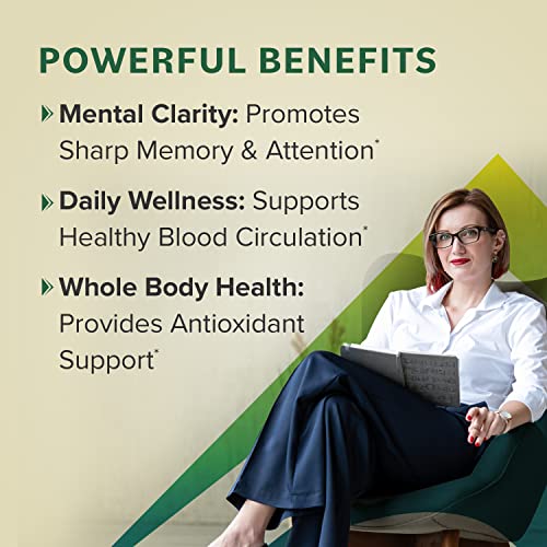 Suplemento herbal para memoria y enfoque Ginkgo Biloba Prominent Nutrition