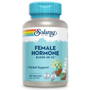 Suplemento herbal mezcla hormonal femenina SOLARAY 180 cápsulas