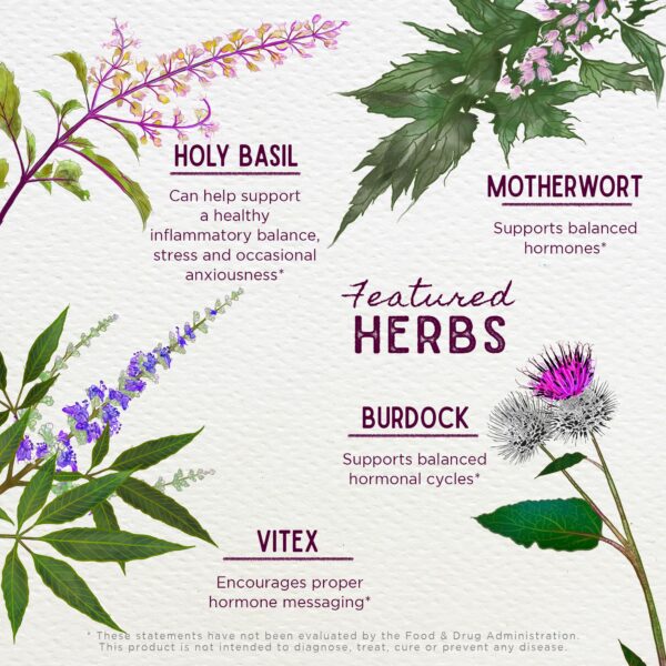 Version 1.0.0 Suplemento herbal para mujeres WishGarden con vitex