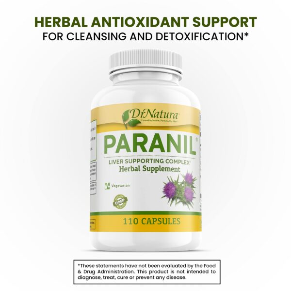 Version 1.0.0 Suplemento herbal Paranil para desintoxicación del hígado y colon