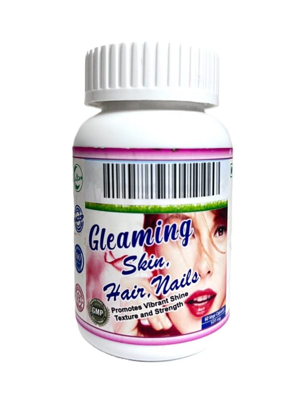 Suplemento herbal piel cabello y uñas salud 60 cápsulas