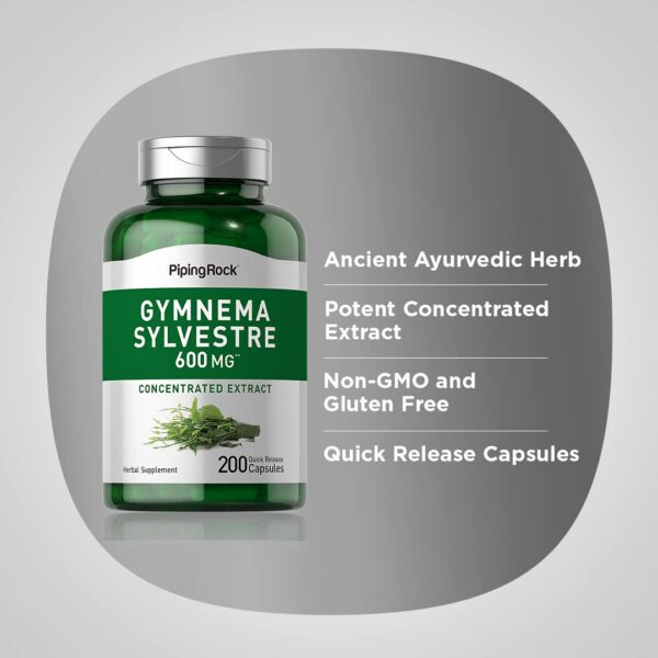 Suplemento herbal Piping Rock Gymnema Sylvestre 600 mg