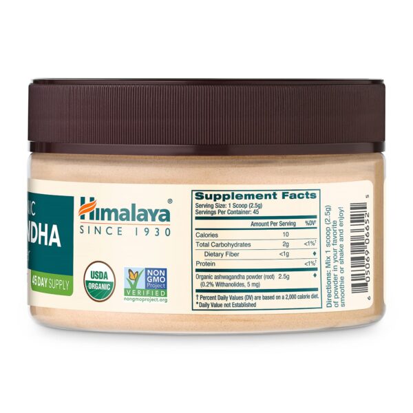 suplemento herbal polvo de raiz ashwagandha himalaya 4 onzas