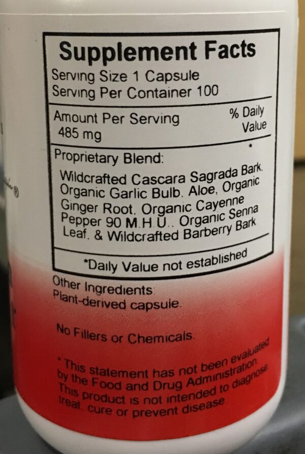 Version 1.0.0 Suplemento herbal Quick Colon limpieza suave