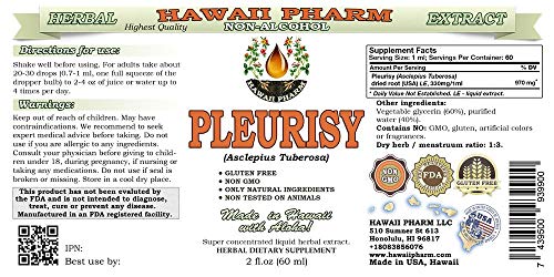 Suplemento herbal raíz pleuritis sin alcohol Hawaii Pharm