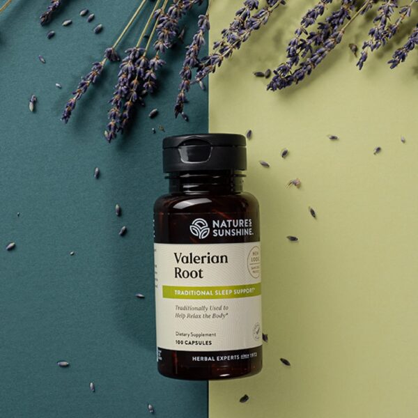 Suplemento herbal raíz de valeriana Nature's Sunshine