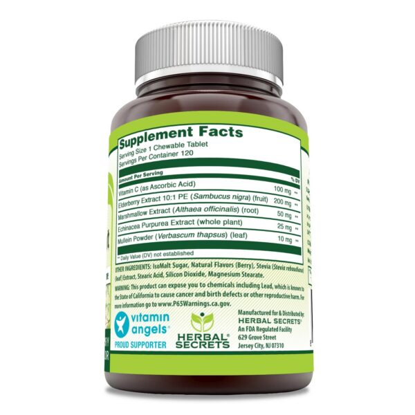Suplemento Herbal Secrets con equinácea y saúco para sistema inmune