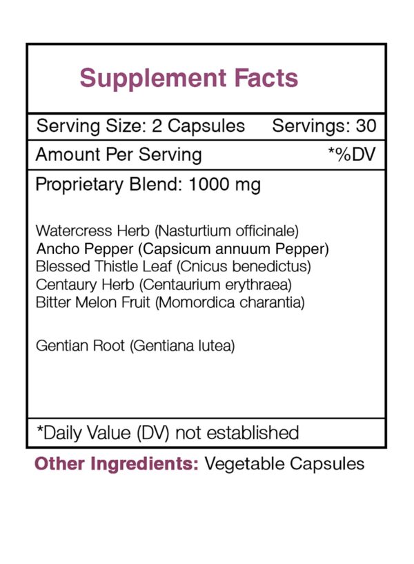 Version 1.0.0 Suplemento herbal sin aditivos ni conservantes añadidos