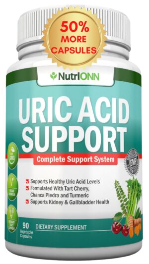 Suplemento herbal Uric Acid Flush NutriONN 90 cápsulas vegano