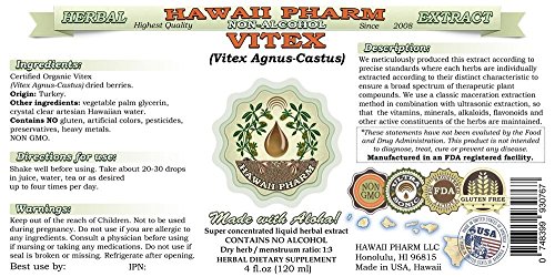 Suplemento herbal natural de Vitex en glicerina