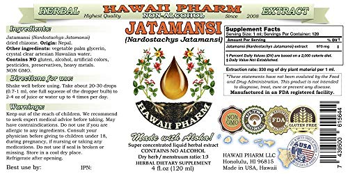 Version 1.0.0 Detalle del suplemento herbario de Jatamansi glicerito natural