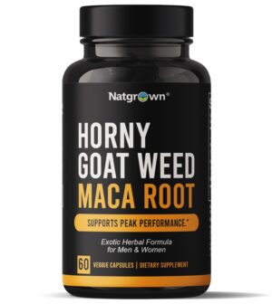 Suplemento hierba cabra y maca Natgrown cápsulas veganas