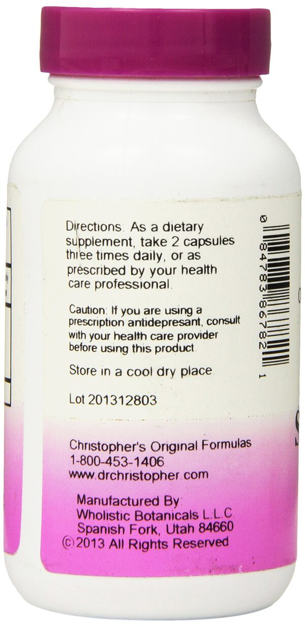 Suplemento Hierba de San Juan Dr Christopher fórmula natural