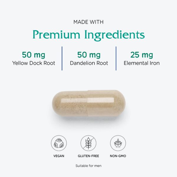 Suplemento de hierro con vitaminas C y B12 Vitanica