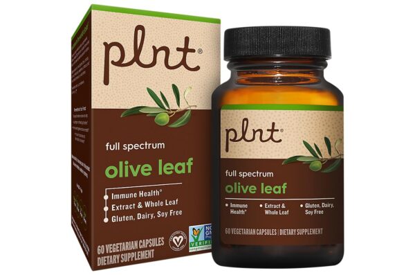 Suplemento hoja de olivo plnt 60 cápsulas vegetarianas salud inmune